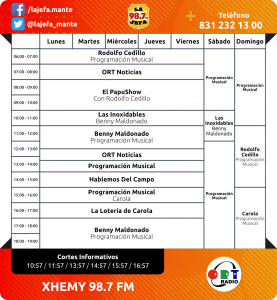 PROGRAMACIÓN LA JEFA XHEMY