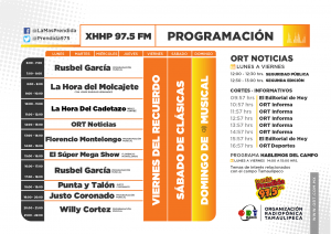PROGRAMACIÓN LA MAS PRENDIDA XHHP